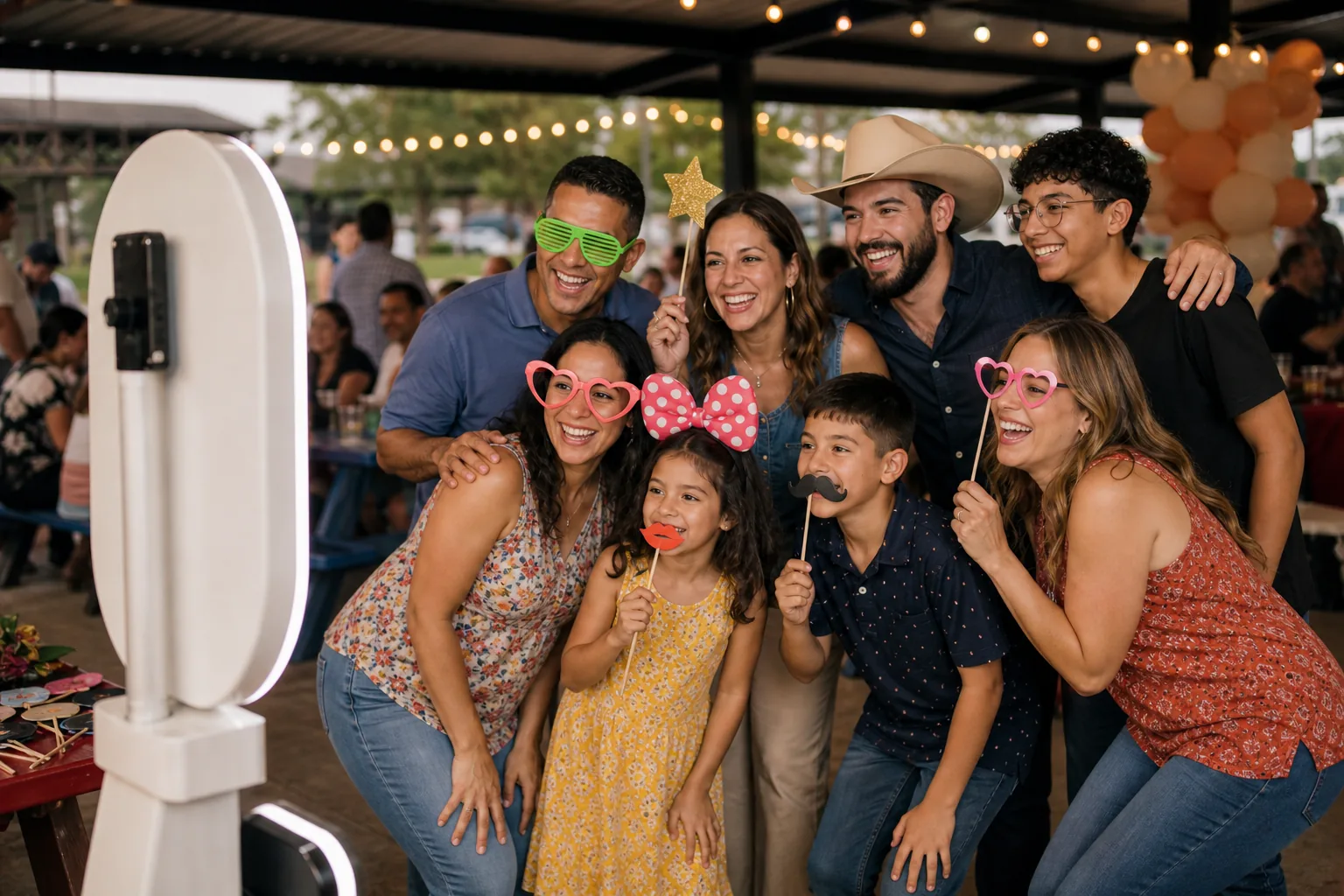 Photo booth at an event in Pflugerville, Texas.